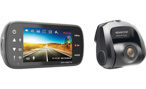 Kenwood DRV-A501WDP 2-channel HD dash cam with 3" display, Wi-Fi, GPS