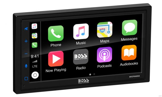 Boss Audio Systems BVCP9685A Double-DIN, Apple CarPlay & Android Auto, MECH-LESS Multimedia Player (no CD/DVD) 6.75