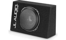 Load image into Gallery viewer, JL Audio CS110TG-TW3 Sealed PowerWedge™ enclosure with one 10&quot; TW3 subwoofer
