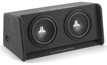 Load image into Gallery viewer, JL Audio CP210-W0v3 BassWedge™ slot-ported enclosure with two 10&quot; W0v3 subwoofers
