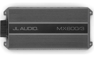 JL Audio MX600/3 Marine/powersports 3-channel amplifier — 75 watts RMS x 2 at 4 ohms + 400 watts RMS x 1 at 2 ohms