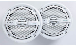 Sony XS-MP1611 6-1/2" dual-cone marine speakers (White)